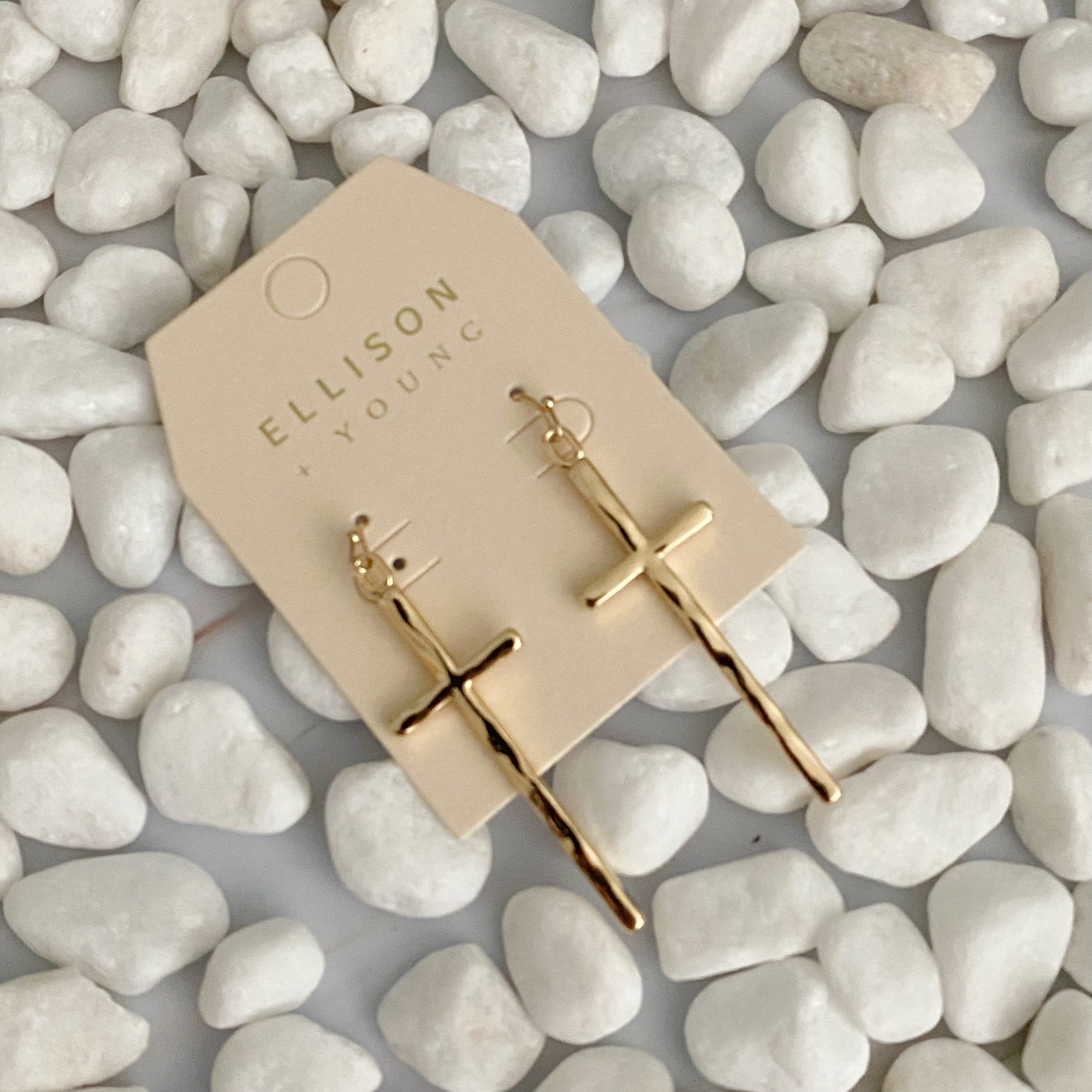 Slim And Stylish Cross Earrings | Christian Jewelry