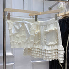 White Tube Top with Bow for Age Reduction