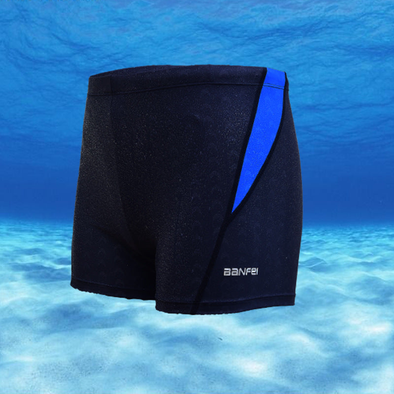 Men's Navy Quick-Dry Swim Trunks