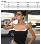 Summer Lace Trim Camisole Tops