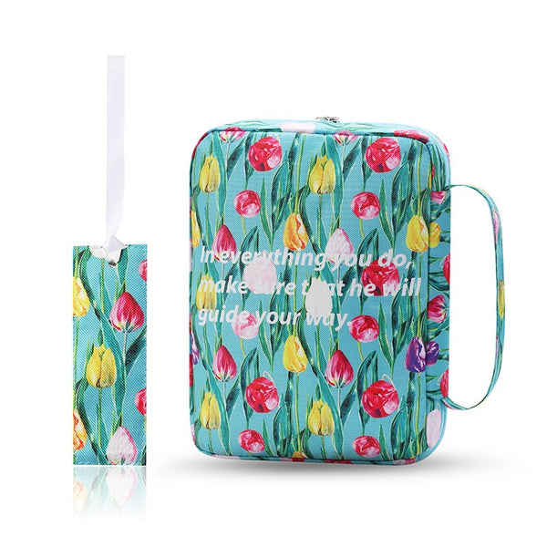 Printed Zippered Bible Cover Carrying Case