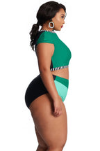 Plus Size High-Waisted Bikini Set