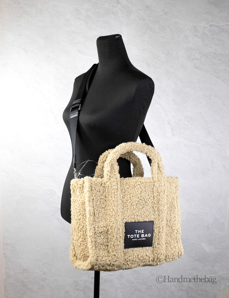 Marc Jacobs The Small Teddy Beige Fabric Tote | Organic Cotton