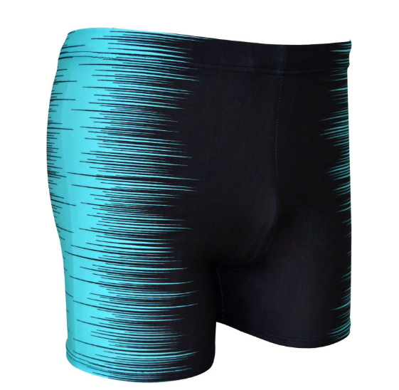 Men's Two-Tone Swim Boxer Trunks