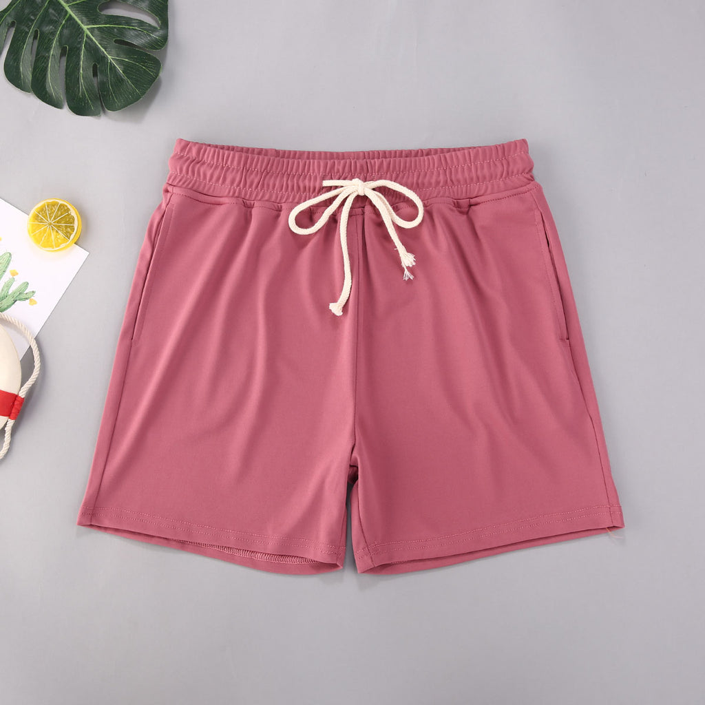 Men's Solid Drawstring Swim Shorts