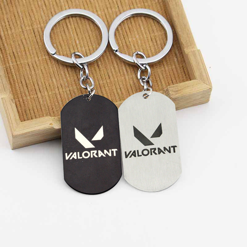 Valorant Logo Dog Tag Necklace