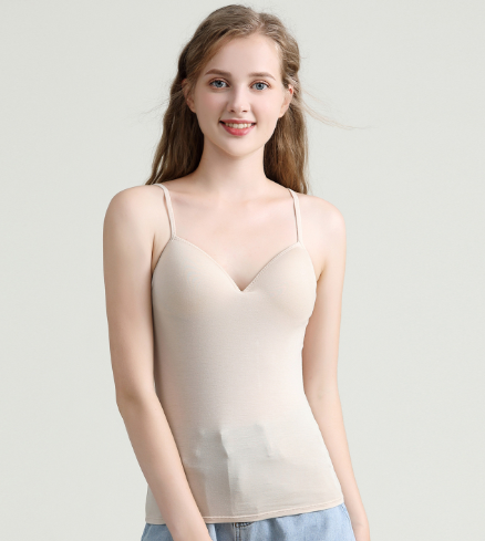Women's Lace Modal Camisole with Built-In Cups, Plus Size