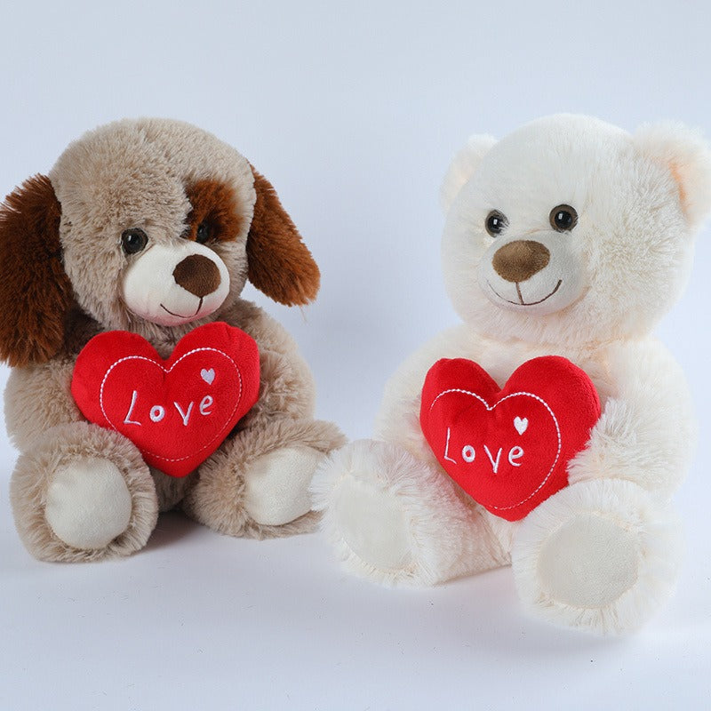 Cute Heart-Hugging Teddy Bear Plush Toy | Home Decor