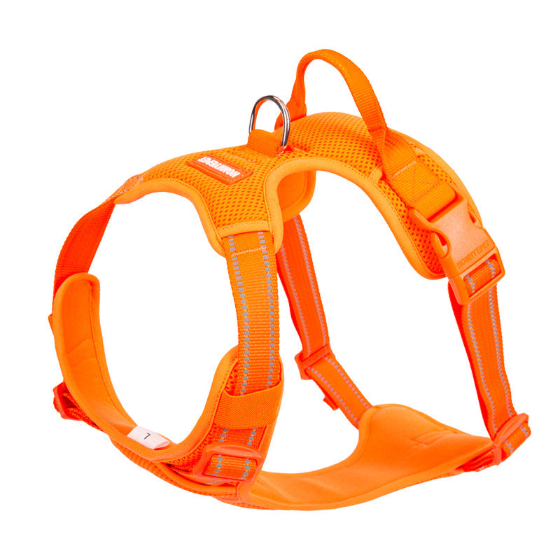 No-Pull Dog Harness with Handle and Reflective Straps - Adjustable Padded Mesh Vest Harness for Small Medium Large Dogs, No Choke Walking Harness
