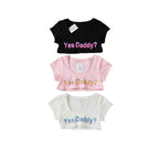 Letter Print T-Shirt, Sports Crop Top Tank