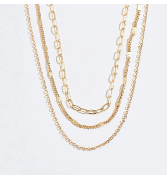 Layered Cross Necklace