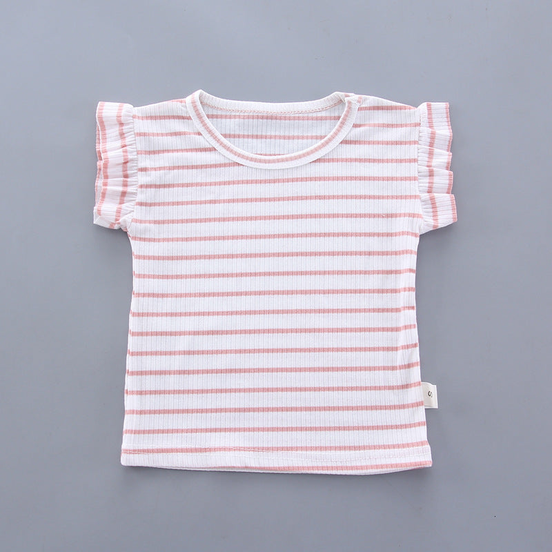 Cute Summer Outfit for Girls - 2Pcs T-Shirt & Shorts