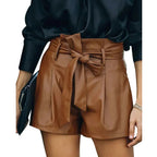 Fashion High-Waisted PU Shorts for Women (New Style)
