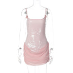 Sequin Ruched Bodycon Mini Dress
