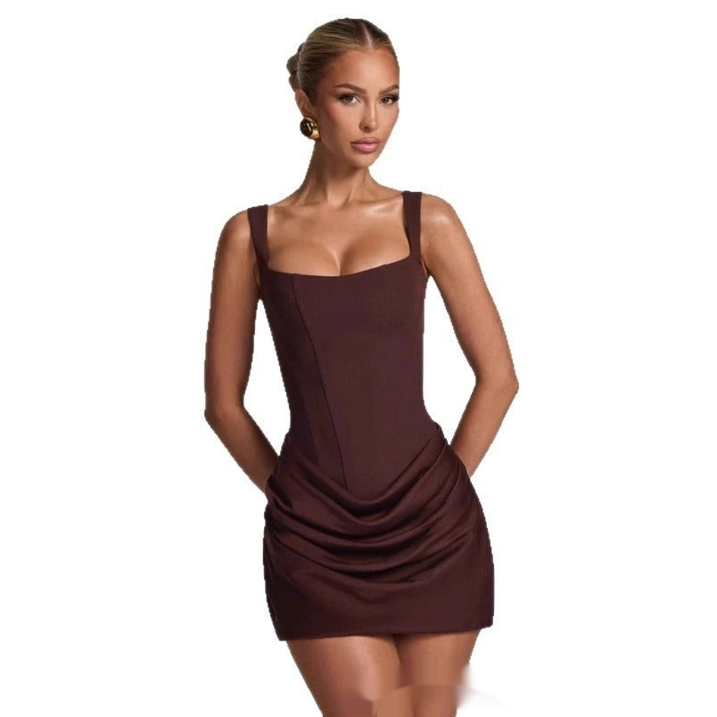 Tube Top Strap Bodycon Mini Dress