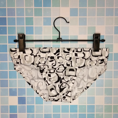 Men's Abstract Print Swim Briefs