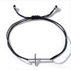 Minimalist Cross Cord Bracelet