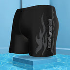 Men's Flame Print Swim Trunks