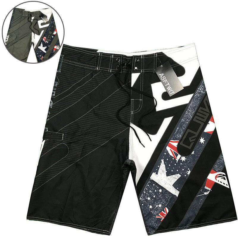 Men's Graphic Print Surf Board Shorts