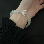 Moonstone Shell Flower Cat's Eye Beaded Bracelet