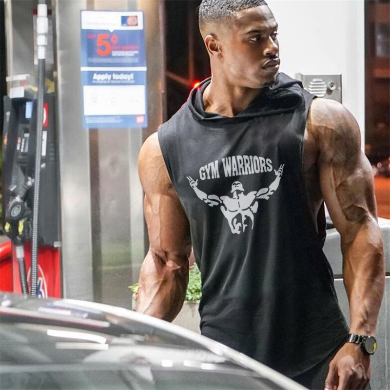 Trendy Hooded Fitness Camisole Vest for Men