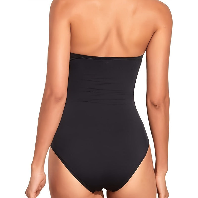 Strapless Tummy-Control One-Piece Swimsuit