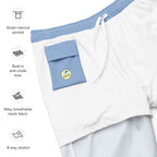 Men's Light Blue Swim Trunks
