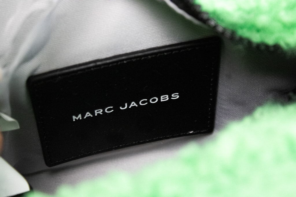 Marc Jacobs The Teddy Micro Fluffy Sherpa Green Tote | Organic Cotton