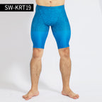 Men's Gradient Print Quick-Dry Swim Trunks