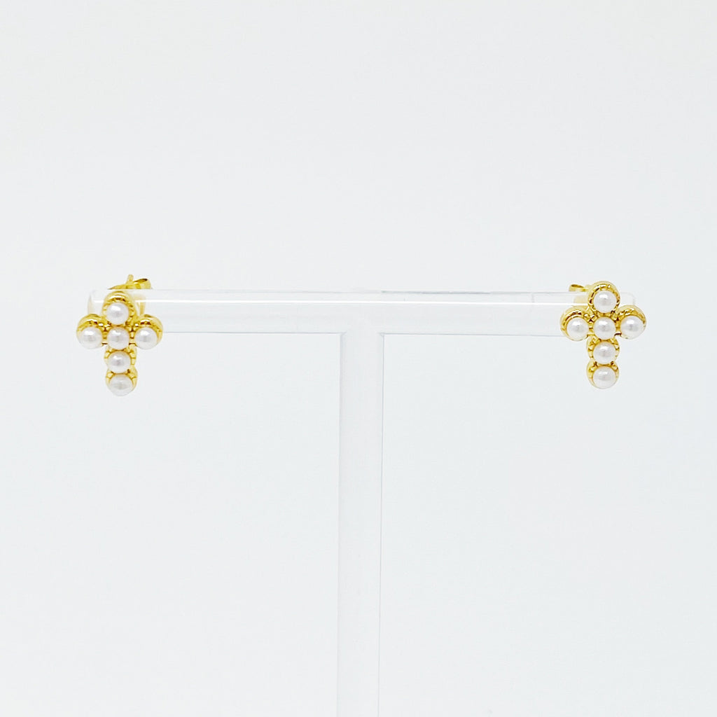 Dainty Cross Stud Earrings | Christian Jewelry