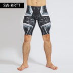 Men's Gradient Print Quick-Dry Swim Trunks