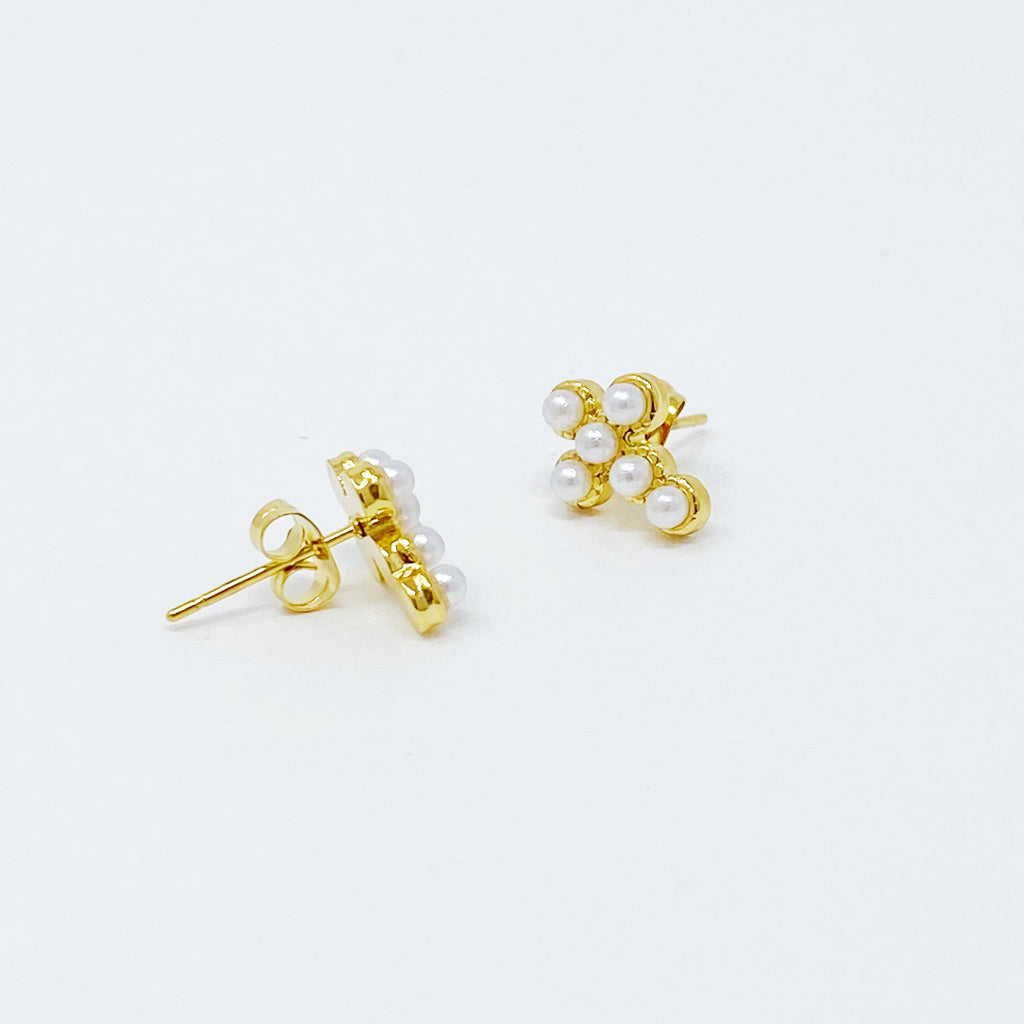 Dainty Cross Stud Earrings | Christian Jewelry