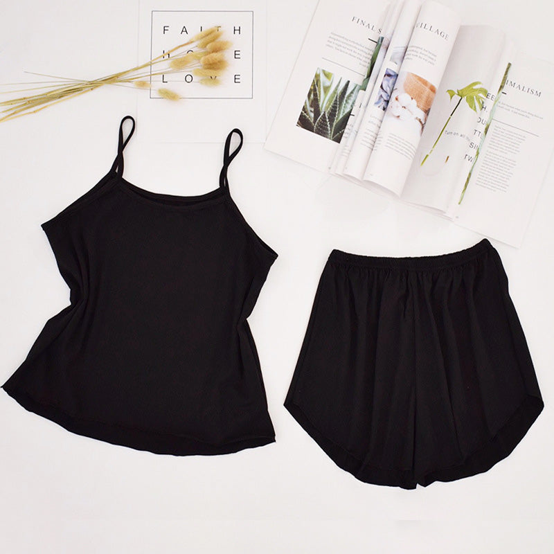 Women's Cotton Tank Top and Shorts Pajama Set