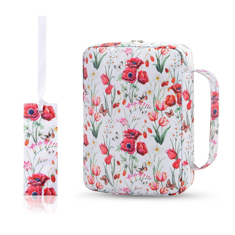 Printed Zippered Bible Cover Carrying Case