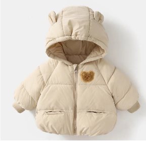Hooded Teddy Coat for Babies and Toddlers (One Piece)