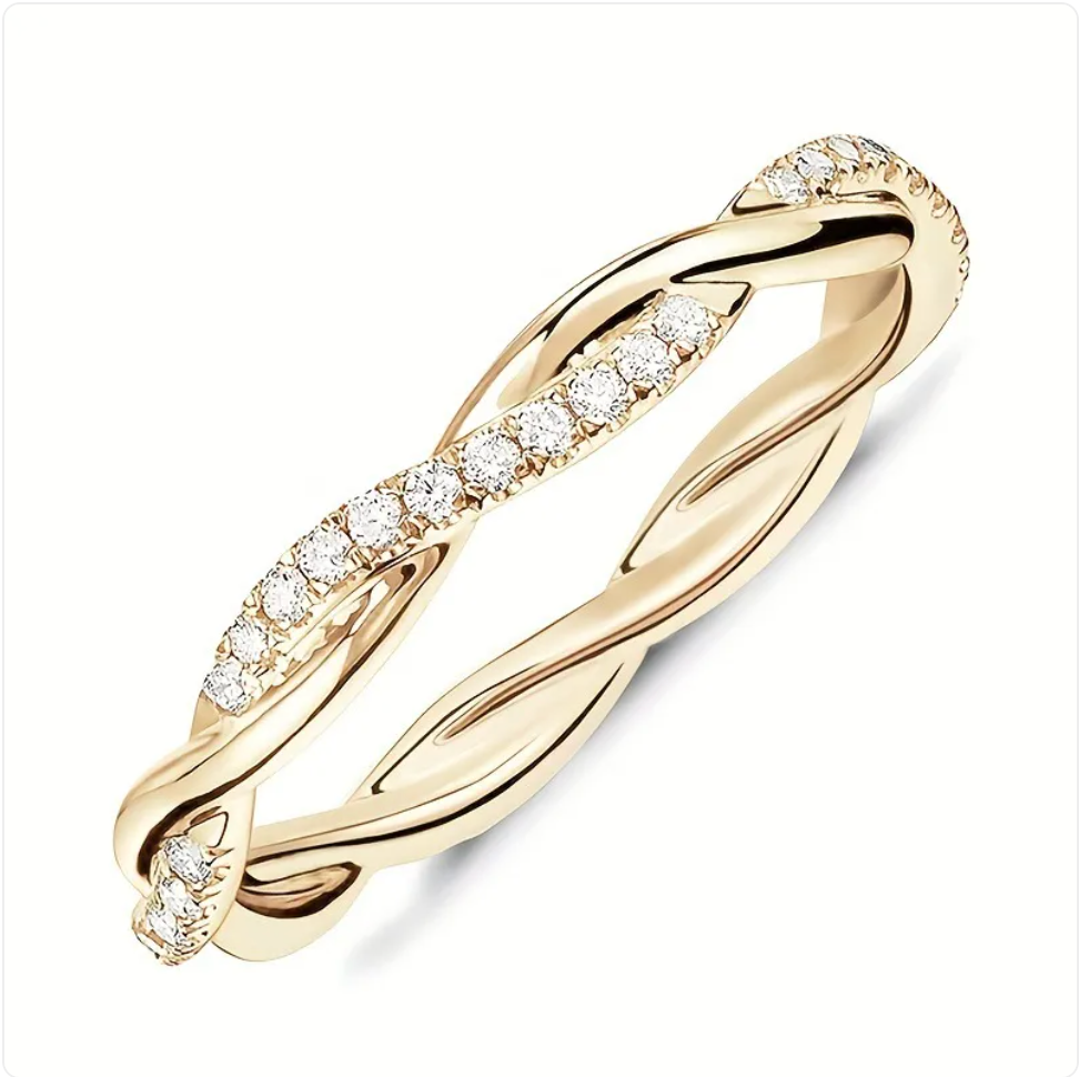 Women's Twisted Rope Ring