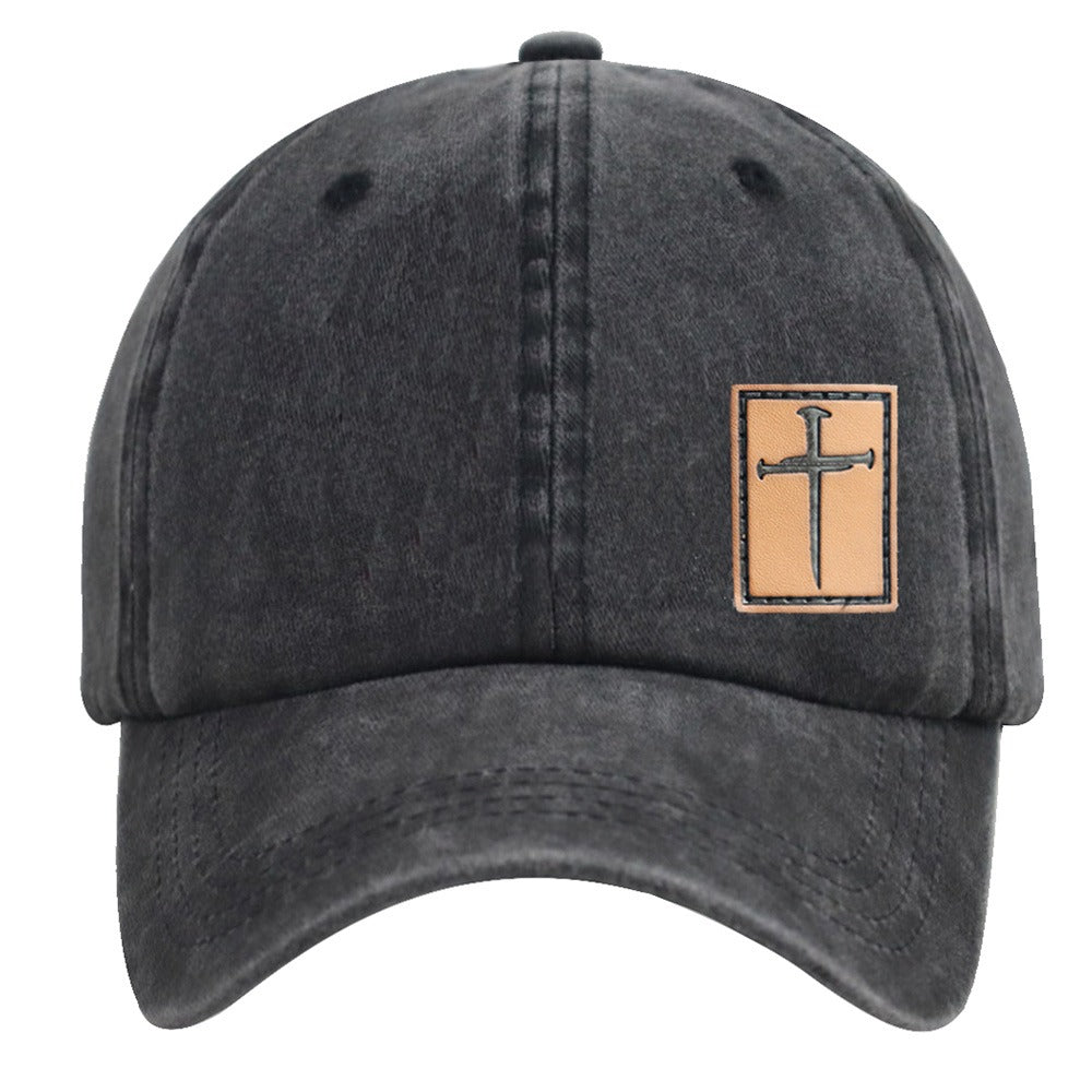Leather Jesus Hat Unisex | Embroidered Cap