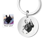 Pet Dog and Cat Tag Pendant Photo Keychain