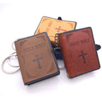 Llavero de Biblia de Cuero Mini