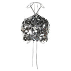 2023 Summer Women's Fashion Sequin Halter Top