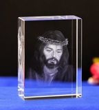 3D Crystal Crucifix Christian Ornament