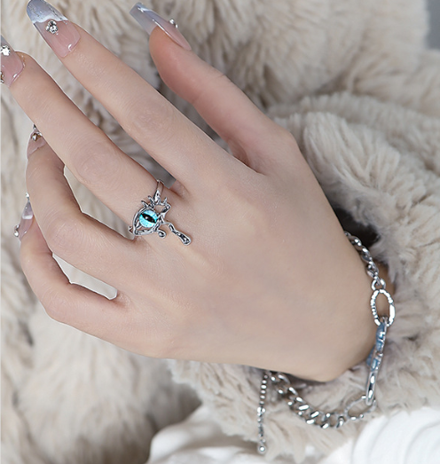 Devil's Eye Adjustable Ring