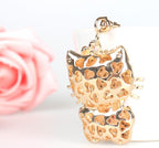 Rhinestone Cat Rhinestone Bag Charm Keychain