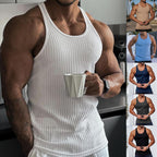 2023 Spring/Summer Men's Knitted Fitness Tank Top