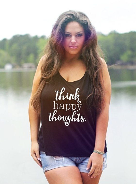 Plus Size Printed Women's Sleeveless Tank Top