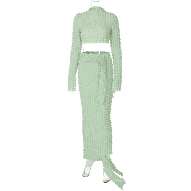Amazon Bestselling 2023 Winter Crop Top & Skirt Set