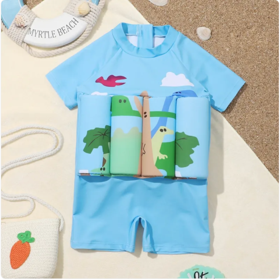 Kids Dinosaur Buoyancy Swimsuit