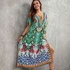 Printed Beach Cover-Up Robe in 16 Colors (21083)