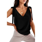 Bowknot V-Neck Sleeveless Camisole for Women