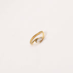 Marquise Zircon Ring in Titanium Steel